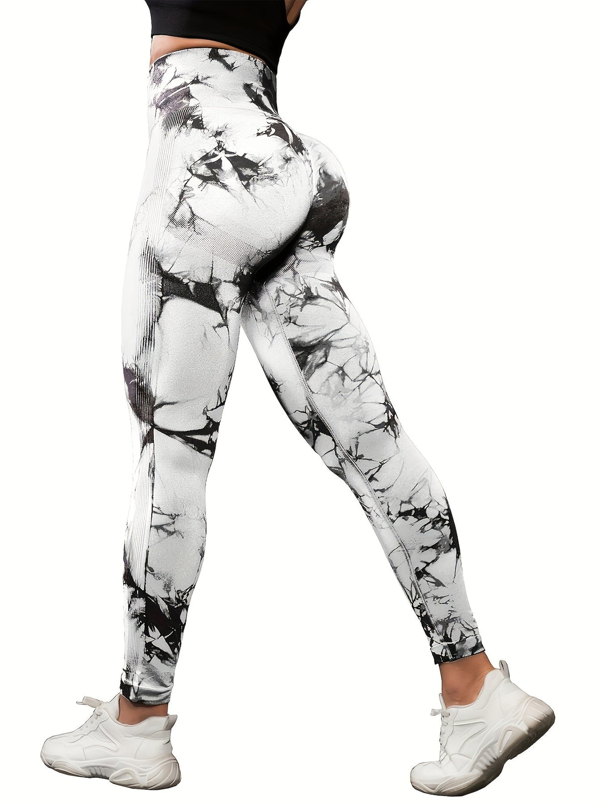 5 Pack Women's High Waisted Leggings with Tummy Control – Soft Stretchy Athletic Pants for Yoga, Running & Workout, Sizes S-L, 3 Multicolor Sets