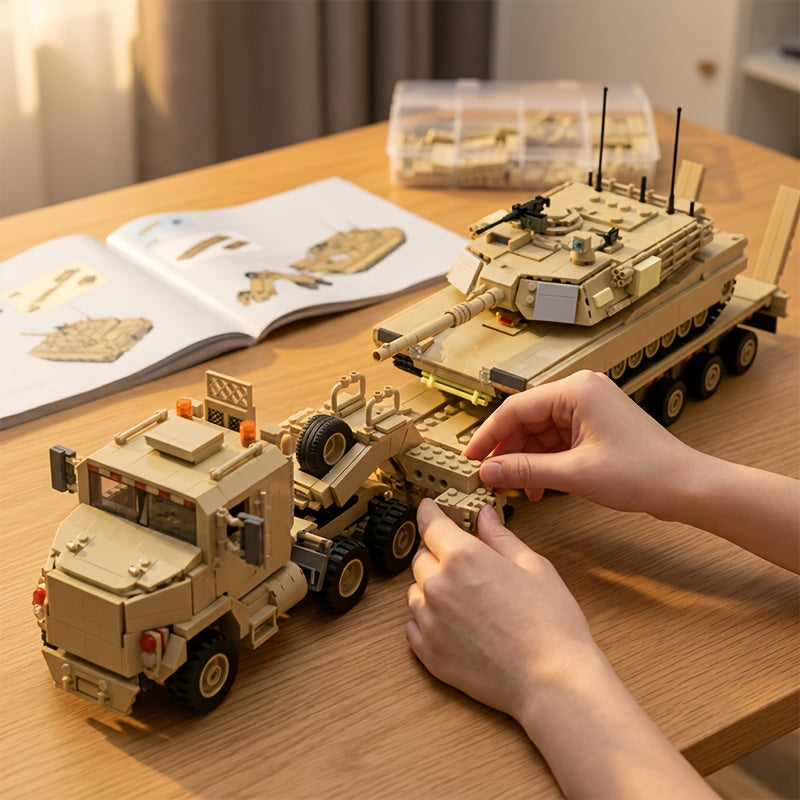3580pcs Technical Armored Vehicle Building Block Set 628015 – Military Car Model Home Decoration Bricks Kit, Gift for Friends, Birthdays, Valentine’s & Christmas