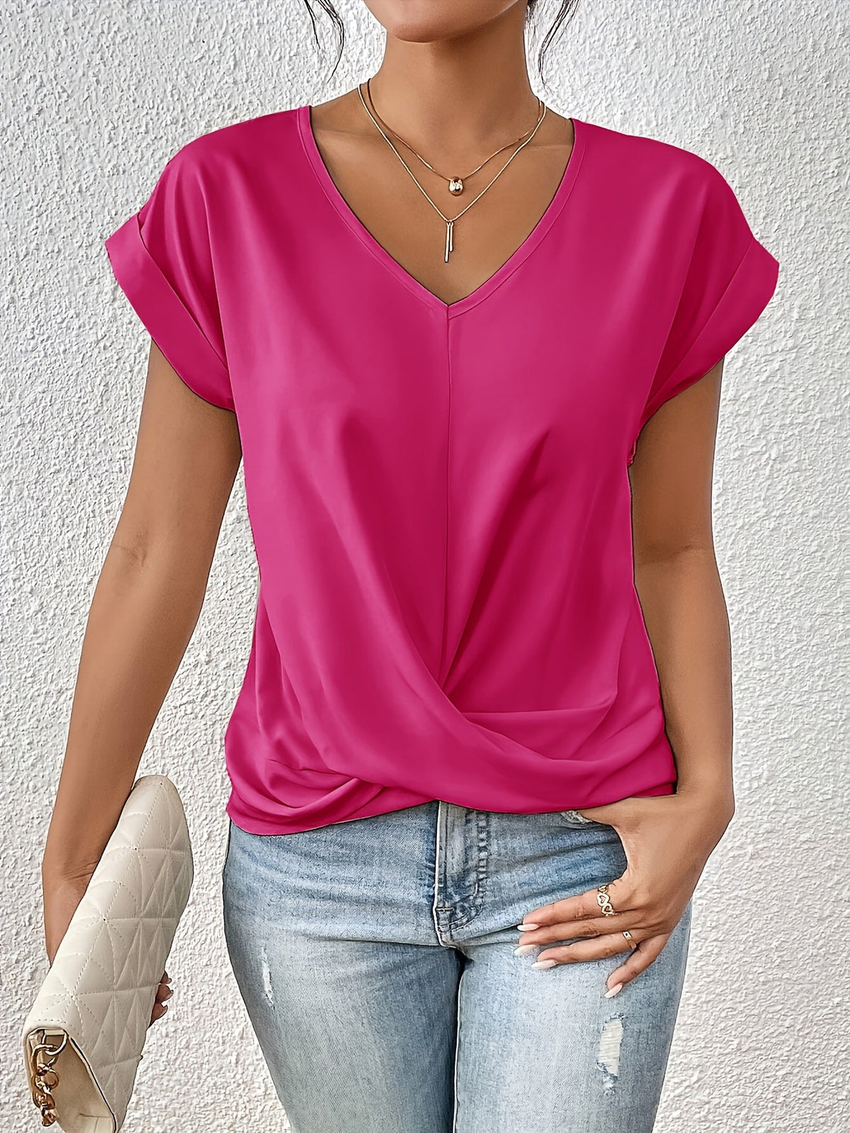 Women's Short Sleeve T-Shirt – Solid Color Casual Basic Top in 12 Colors, Soft Comfortable Everyday Tee for Spring & Summer