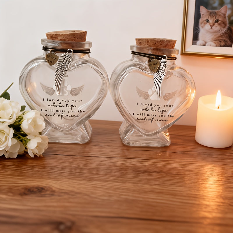 Pet Fur Memorial Bottle Keepsake for Dogs & Cats – Exclusive Hair Memory Bottle to Preserve Your Pet’s Fur, Heartfelt Pet Loss Gift & Remembrance Keepsake for Dog & Cat Owners