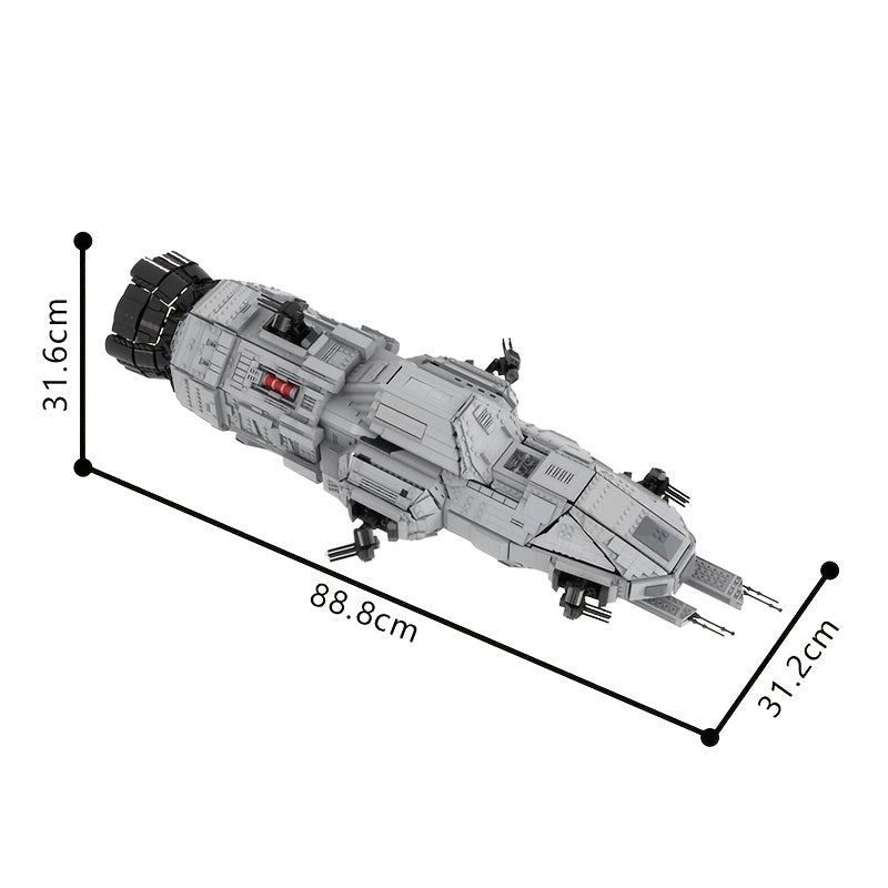 5351 Pieces Sci-Fi Spaceship Building Set with Rotating Turrets & Display Stand – 35 Inch Large MOC Model Kit for Space Room Decor, Adults Teens, Birthday Christmas Gift