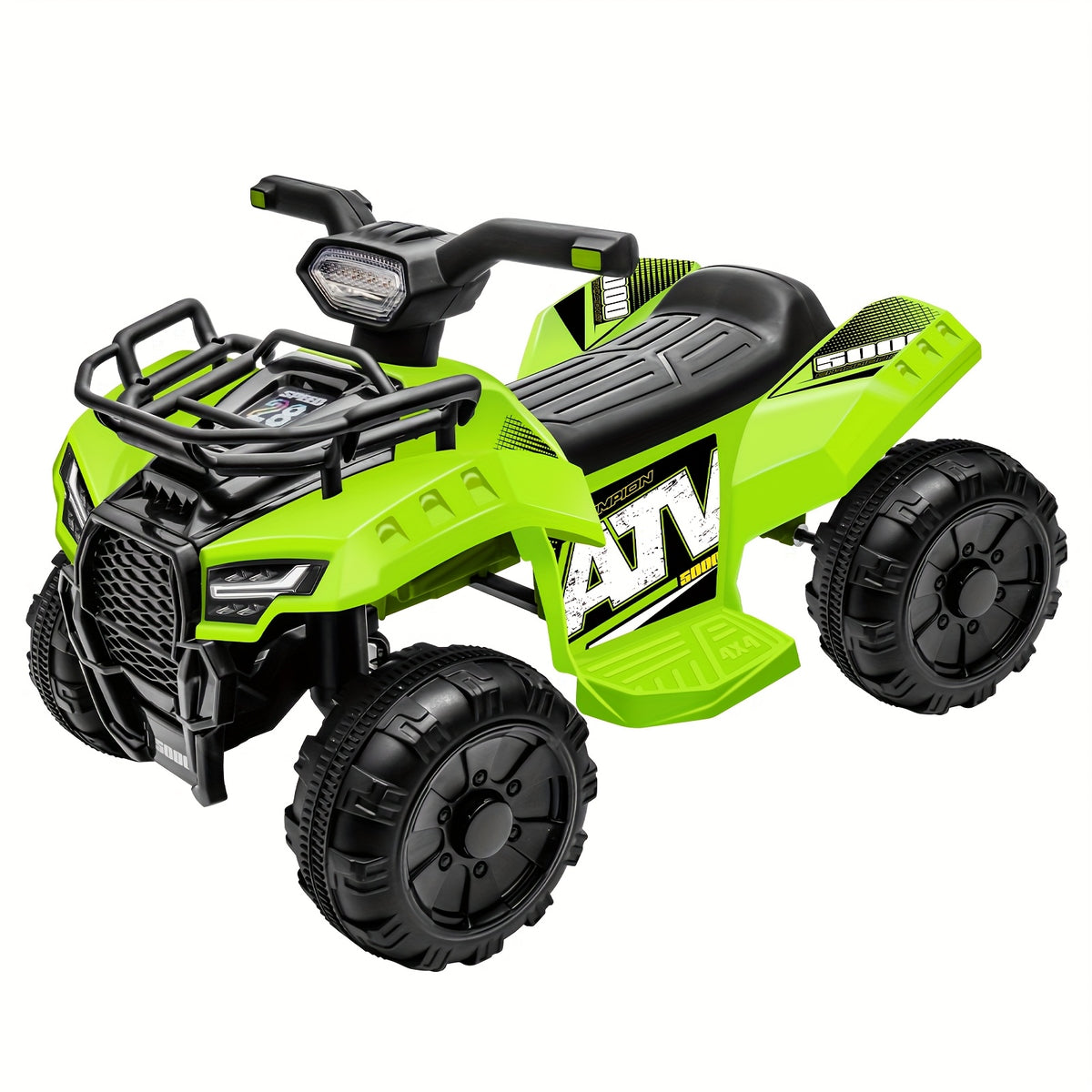 6V Kids Ride On Toy 4-Wheeler Quad ATV for Toddlers 18-36 Months – Electric Ride On Car with 1.2 MPH Speed, Treaded Tires, Rubber Handles & Push-Button Start – Pink, Black, Green, Red – Best Gift for Boys & Girls