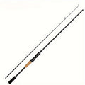 Carbon Fiber Fishing Lure Rod 180cm (70.86") Wooden Handle – Lightweight M-Tuned Two-Section Casting Rod for All Waters, Freshwater & Saltwater Bass Fishing Rod for Men & Women