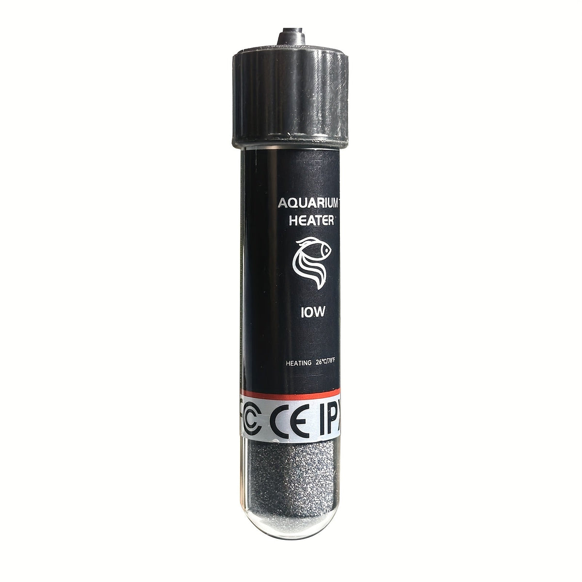 10W USB Submersible Aquarium Heater with LED Light – Compact Mini Fish Tank Heater for Freshwater Saltwater & Aquatic Plant Tanks, Safe Durable Heating with Modern Design for Small Aquariums