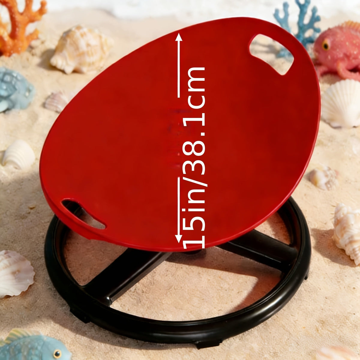 Spinning Sensory Chair for Kids with Autism ADHD Durable Plastic Metal Outdoor Indoor Balance Coordination Attention Therapy Seat Red Blue Sensory Play Equipment for Children