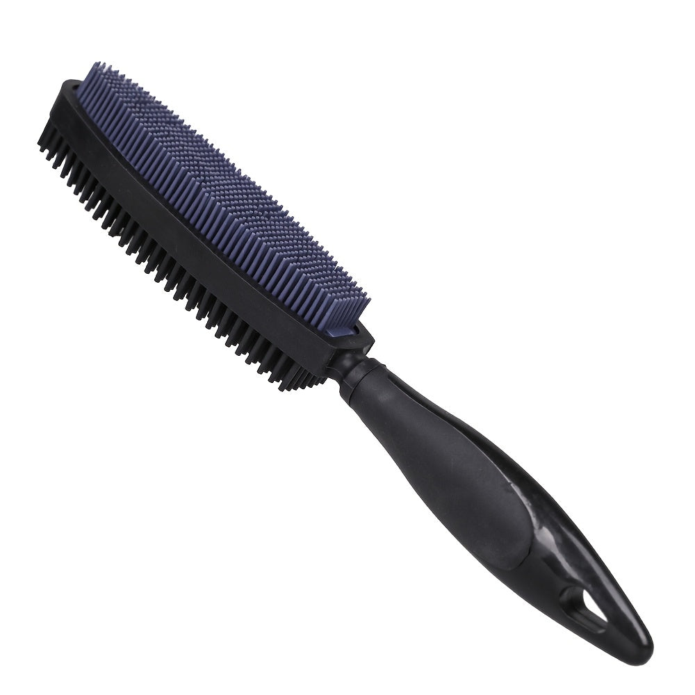 Silicone Pet Hair Remover Brush for Dogs & Cats – Gentle Grooming Deshedding Tool with Relaxing Massage Effect, Removes Loose Fur from Clothes, Car Seats, Sofa & Upholstery, Easy Self-Cleaning, 4 Colors
