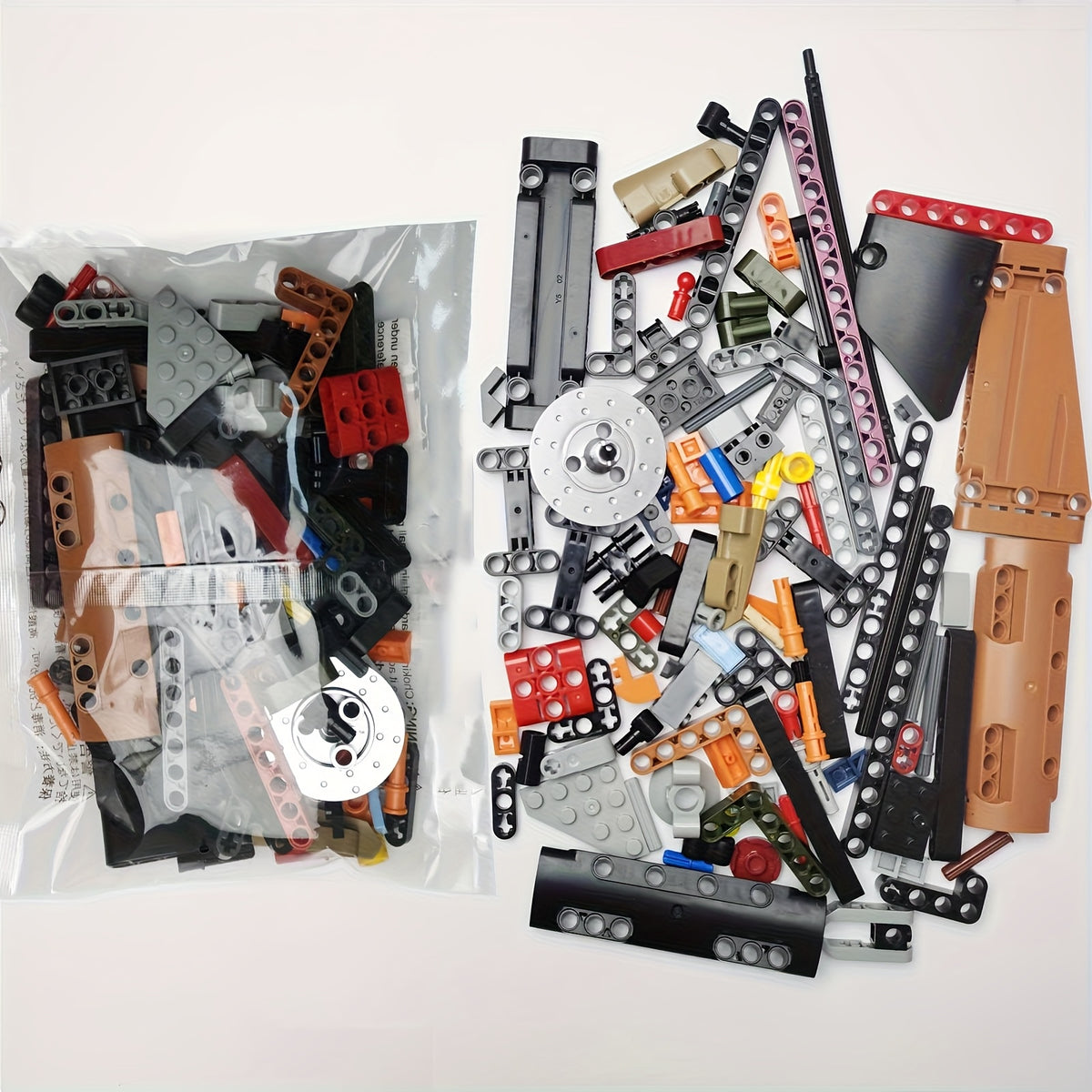 Technical Building Blocks Refill Pack 120g – Assorted Small Granule Bricks Set, Compatible Educational Assembly Toy for Kids, Various Block Combinations for Creative STEM Building, Gift for Boys Girls Ages 6+