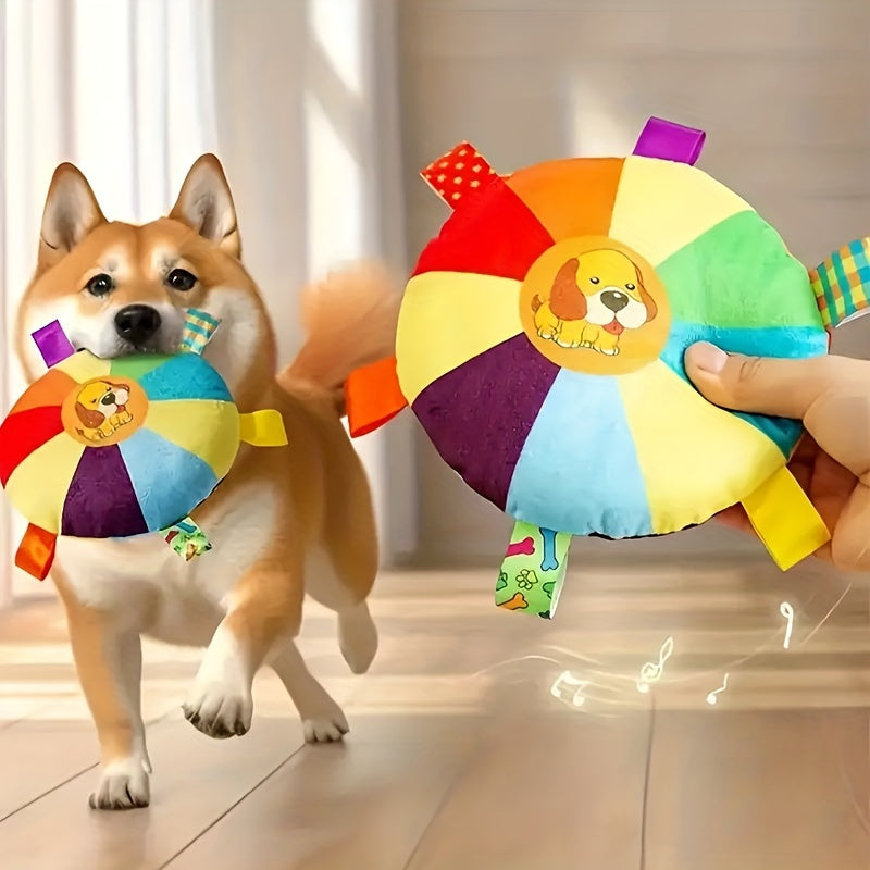 Squeaky Dog Toy Cartoon Bear - Durable Interactive Dog Chew Toy with Soft Gentle Material for Training and Play, Funny Squeaker Plush Toy for All Breeds Puppies Small Medium Large Dogs, Random Pattern