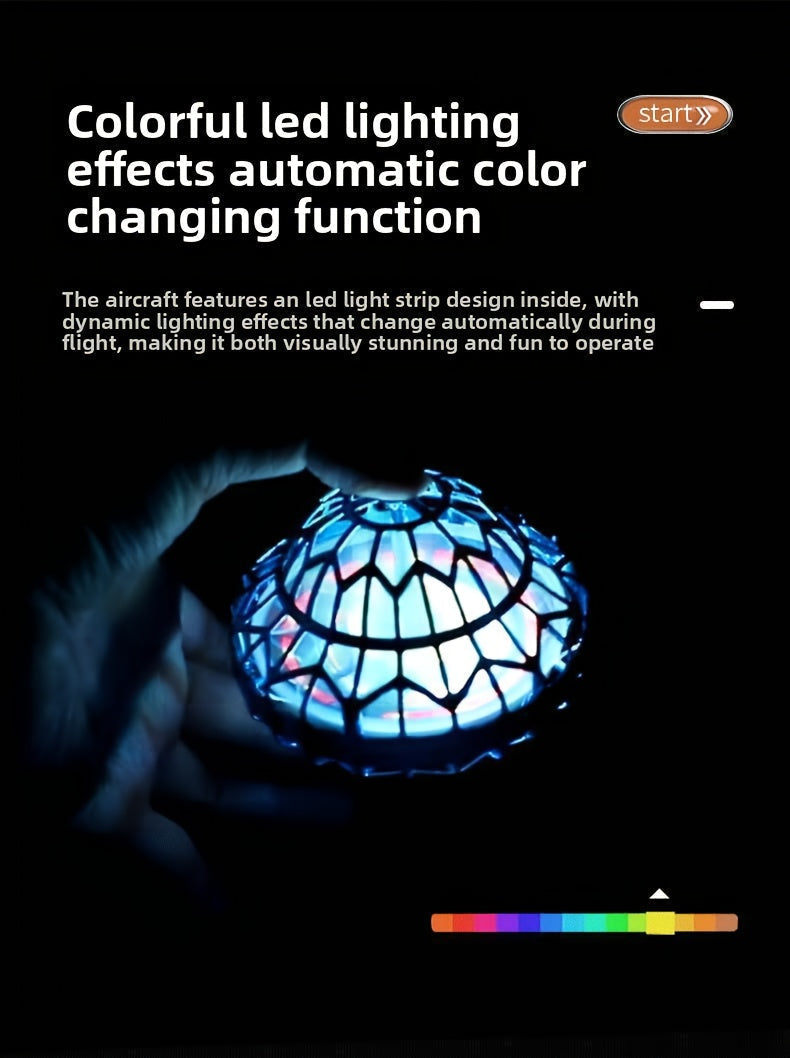 UFO Magic Flying Ball Toy with LED Light – Hand Control Boomerang Hover Ball Intelligent Remote Gesture Control Outdoor Indoor Game Party Gift for Kids Boys Girls Halloween Christmas