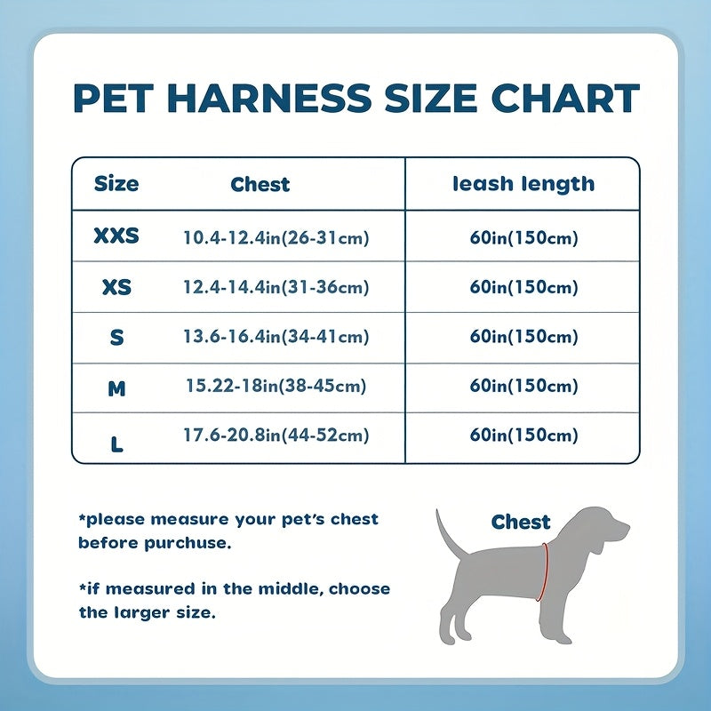 No-Pull Dog Harness and Leash Set for Small to Medium Dogs - Soft Mesh Reflective Adjustable Puppy Vest Harness for Walking Running and Training, Escape-Proof Pet Harness