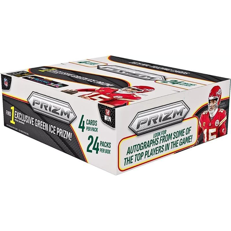2025 Panini Prizm Football NFL Retail Box 96 Trading Cards 24 Packs Green Ice Prizm Autographs Rookies Inserts 6 Toploaders StreetCards Magnet Collector Gift