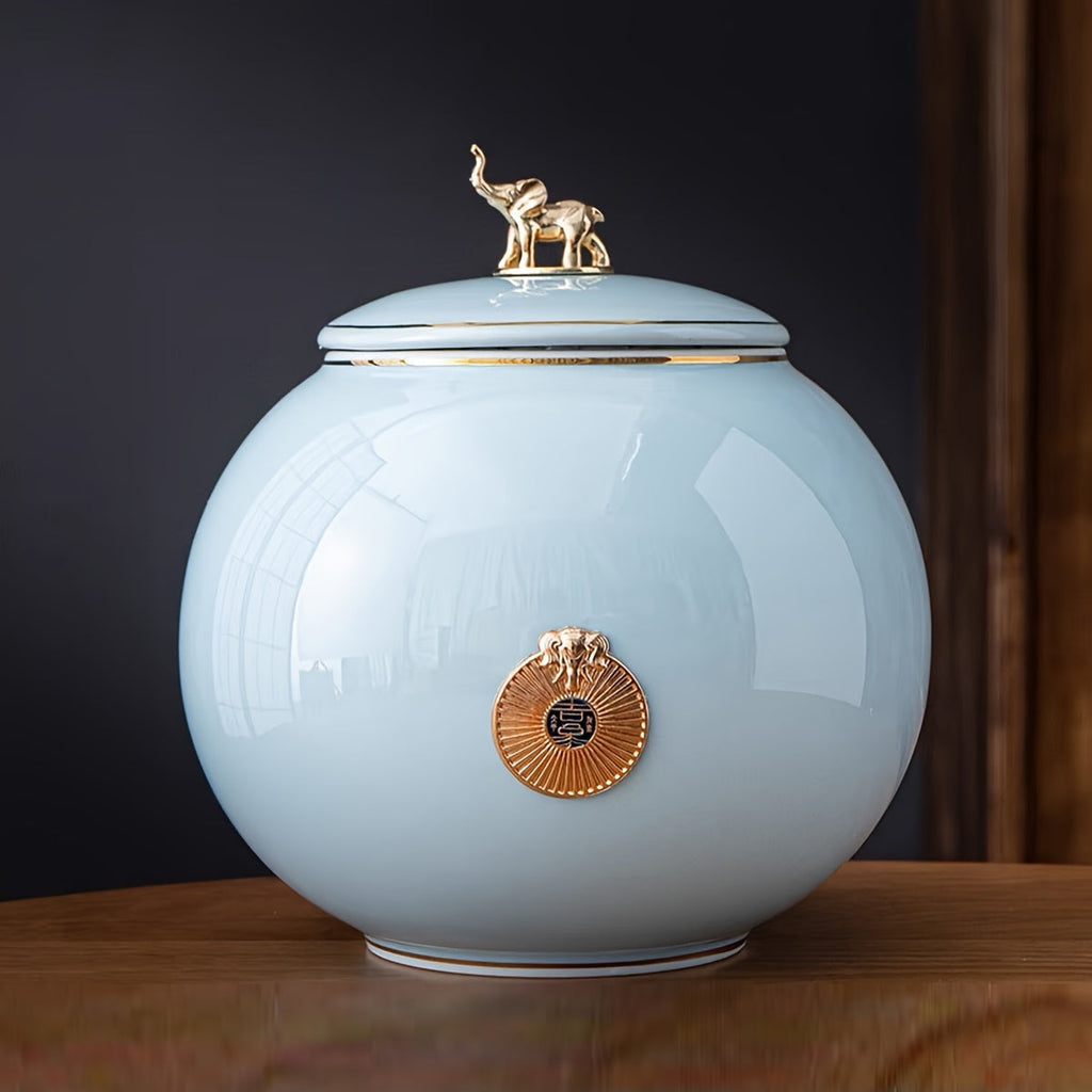 Handmade Ceramic Pet Memorial Urn for Dogs Cats Rabbits Small Animals – Hair Keepsake Souvenir Holder Box, Personalized Pet Loss Gift, 4 Colors Available