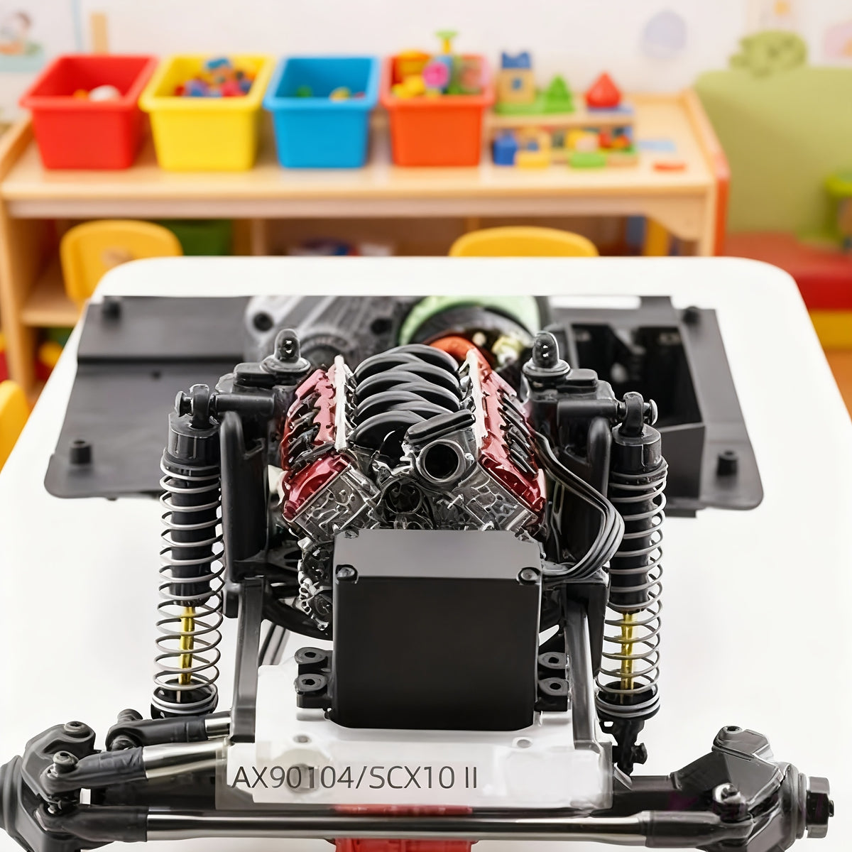 V8 Engine Model Kit for Adults 3D Printed Assembly Miniature Realistic Scale Simulation Engine STEM Project Display Model Gift for Car Enthusiasts Engineers