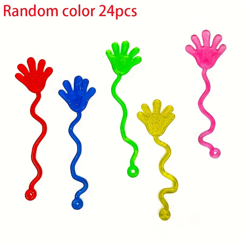Sticky Finger Toys Bulk Pack for Kids – Stretchy Slingshot Sticky Hands Party Favors, Classroom Prizes, Goodie Bag Fillers for Halloween Birthday | 12, 24, 36 or 50 Pieces, Random Colors