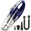 Cordless Car Vacuum Cleaner 6000PA High-Power Suction, 2000mAh Rechargeable Handheld Vacuum with 5 Accessories, Quiet Motor for Car Interior, Home & Pet Hair – Pink Women's Gift