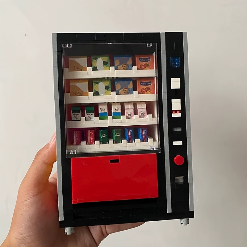 Vending Machine Building Blocks Set for Adults – Advanced High Difficulty Small Granule Brick Model Kit, Creative STEM Construction Toy, Unique Birthday & Holiday Gift Idea