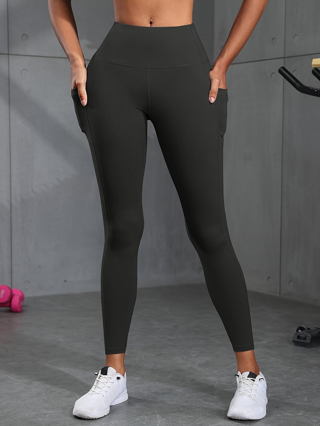 Women's High Waist Leggings with Pockets 6 Pack Buttery Soft Tummy Control Yoga Pants Multicolor S-XXL