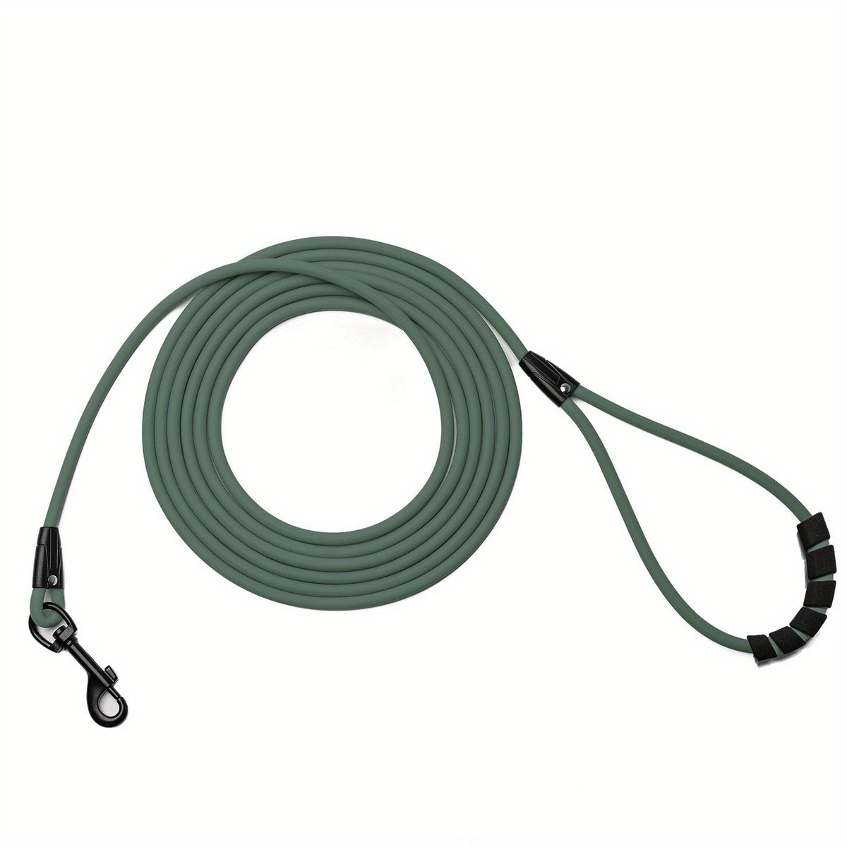 Long Dog Training Leash for Outdoor Use - Weatherproof PVC Coated Nylon Recall Leash for Beach, Yard, Hiking & Camping, Improves Obedience & Recall, 6 Colors 4 Sizes (M/L/XL/XXL)