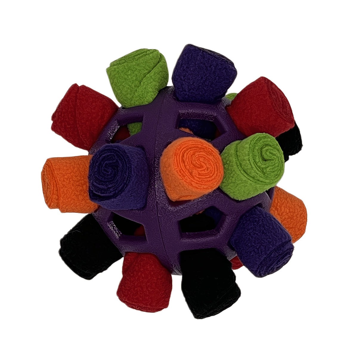 Interactive Snuffle Ball for Dogs - IQ Training Treat Hiding Puzzle Toy, Durable Rubber Slow Feeder for Mental Stimulation & Boredom Relief, Easy to Clean, for Small & Medium Dogs