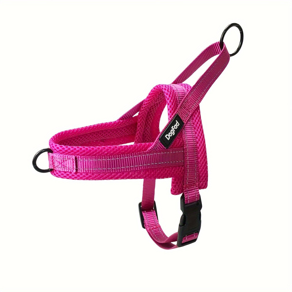 Reflective No-Pull Dog Harness - Adjustable Escape-Proof Vest for Small to Large Dogs, Front & Back Leash Clips, Padded Chest Plate, Easy Step-In Walking Harness