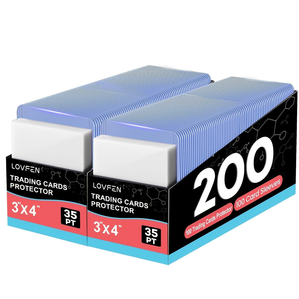 3x4 Top Load Card Holders & Sleeves for Baseball & Trading Cards – Hard Plastic Regular Top Loaders, 100 to 2000 Count Sets for Sports Football Pokemon Cards, Card Collector Supplies