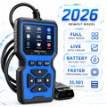 OBD2 Scanner Code Reader Car Diagnostic Tool Engine Fault Code Reader with Live Data Freeze Frame I/M Readiness for All OBDII Protocol Vehicles No Battery Required