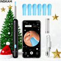 Ear Wax Removal Camera Kit 1080P HD Wi-Fi – Ear Cleaning Tool with 6 Spoons Tweezers Rechargeable Otoscope for iPhone Android Ear Care
