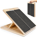 Adjustable Wooden Slant Board for Calf Stretching – Non-Slip Incline Wedge Stretcher for Squats Ankle Foot Mobility Heel Stretch Physical Therapy Balance