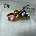 Custom Engraved Pet Memorial Ring 8mm – Personalized Name & Message Stainless Steel Ring for Dog & Cat Lovers, Unisex Keepsake Gift for Birthday Anniversary Christmas, Silver & Rose Gold