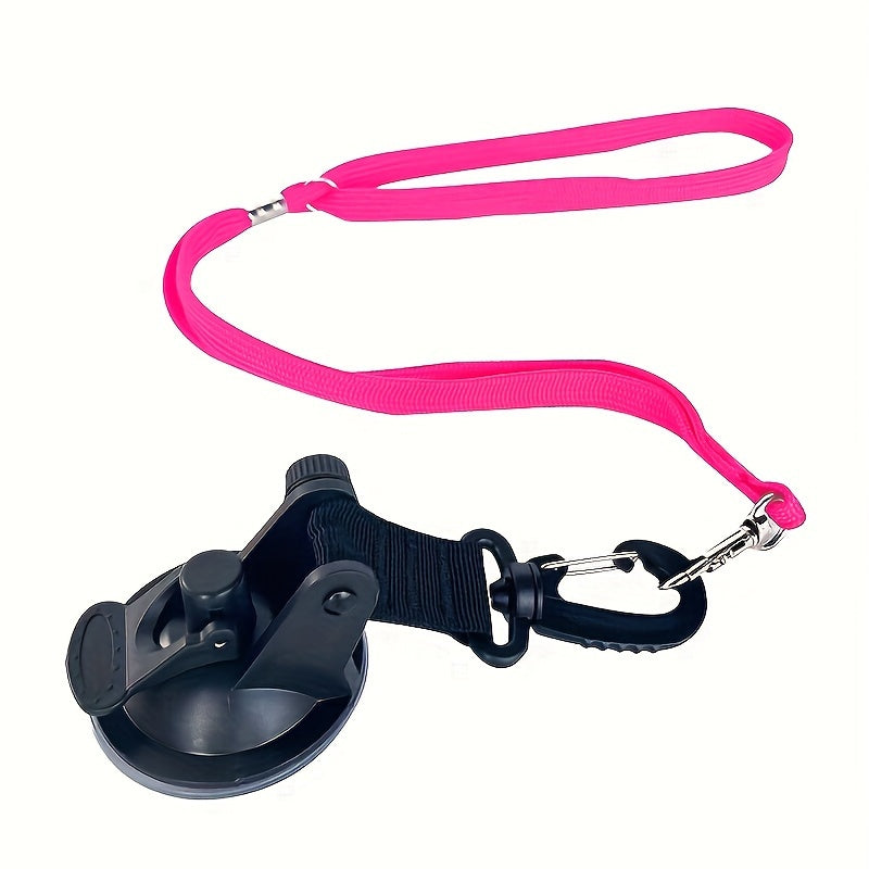 Dog Bath Tether with Heavy-Duty Suction Cup – Adjustable Grooming Restraint Leash for Bathtub, Shower & Grooming Table, Keeps Pets Still During Washing, Nylon Tow Rope for Dogs & Cats, 3 Colors