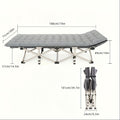 Heavy Duty Folding Camping Bed with Flip-Up Mattress Included 450-600 lbs 70-75 Inch Portable Guest Bed for Adults Teenagers Travel Garden Balcony Outdoor