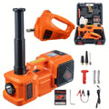 5 Ton Electric Hydraulic Car Jack with Built-in Air Pump - Portable Car Lift for SUV MPV Truck Tire Replacement & Garage Maintenance, Optional Electric Impact Wrench, Emergency Roadside Tool
