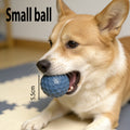 Squeaky Dog Toy Ball for Large Dogs - Super Tough Rubber Bite-Resistant Teeth Cleaning Chew Ball, Interactive Food Leaking Puzzle Toy, Durable Teething & Squeaker Ball for Aggressive Chewers