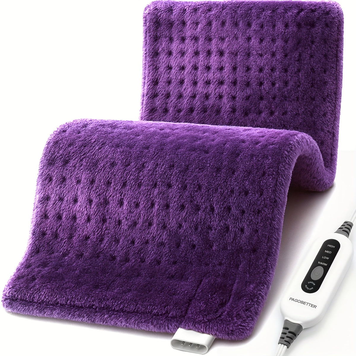 Heating Pad for Back Neck Shoulders & Cramps – Ultra Soft Flannel with 6 Heat Settings, Dry & Moist Heat, Auto Shut-Off, Machine Washable, 3 Sizes (12x15 / 12x24 / 17x33 in), Perfect Gift for Mom