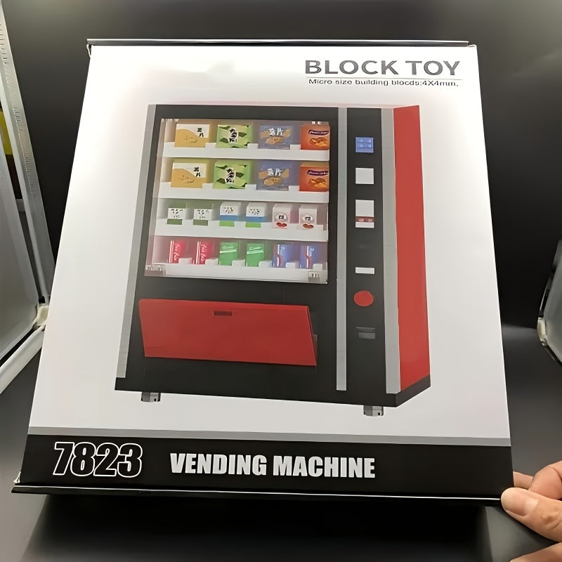 Vending Machine Building Blocks Set for Adults – Advanced High Difficulty Small Granule Brick Model Kit, Creative STEM Construction Toy, Unique Birthday & Holiday Gift Idea
