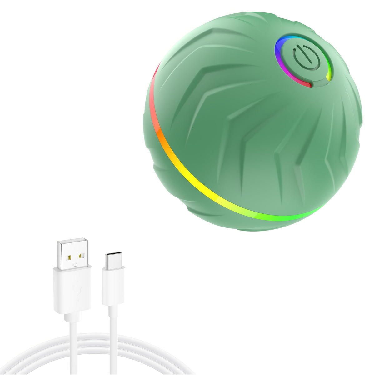 Smart Auto-Bouncing Interactive Dog Ball - Automatic Jumping & Rolling Electronic Toy Ball for Dogs, USB Rechargeable, Durable for All Breeds, Self-Moving Pet Play Ball for Indoor & Outdoor Exercise