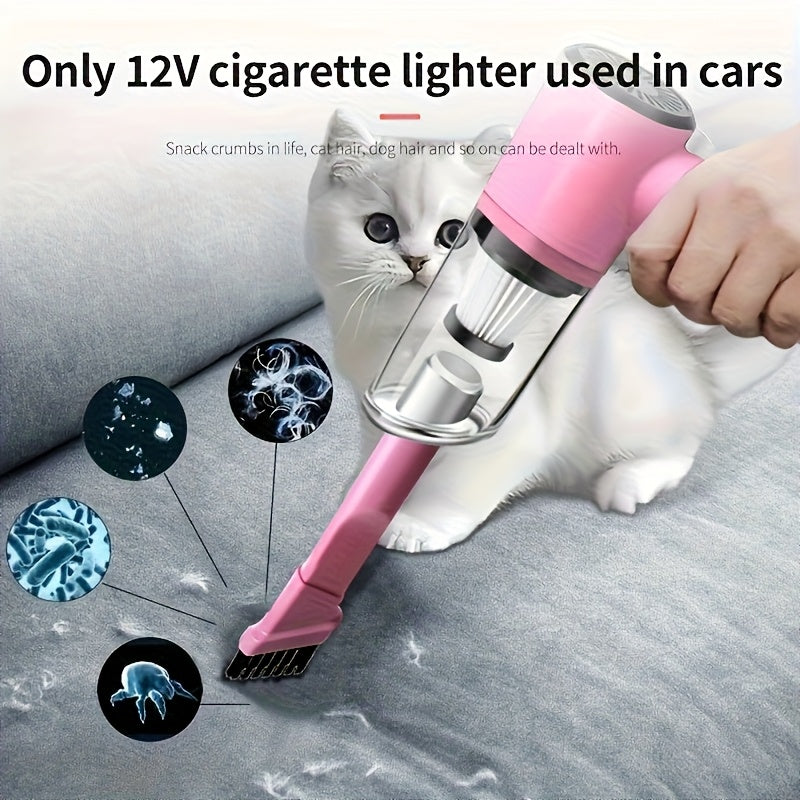 Cordless Car Vacuum Cleaner 7KPa Strong Suction 80dB Quiet Operation 3 Nozzles Rechargeable Handheld Portable Auto Vacuum for Car Interior Home Pet Hair Women Gift Car Accessories