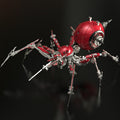 Mechanical Spider Metal Construction Kit - Intricate 3D Metal Model Building Set for Adults Ages 18+, Battery-Powered Figurine, Red Vermilion | STEM Desk Decor Gift for Men Boys Collectors