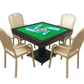 Automatic Mahjong Table with 42mm Tiles, Electric Shuffling Foldable Mahjong Set with 2 Sets of Tiles (Blue & Green), 144 Mahjong Tiles, Silent Motor, 1-Year Warranty - Perfect Gift for Mahjong Players