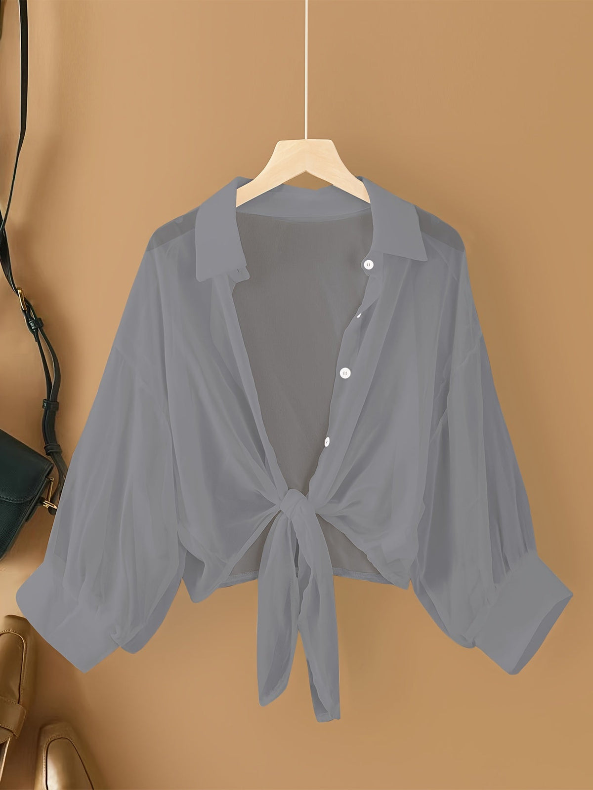 Women's Chiffon Cardigan Short Lightweight Summer Cover Up Casual Open Front Kimono Shirt Top for Women S M L XL XXL