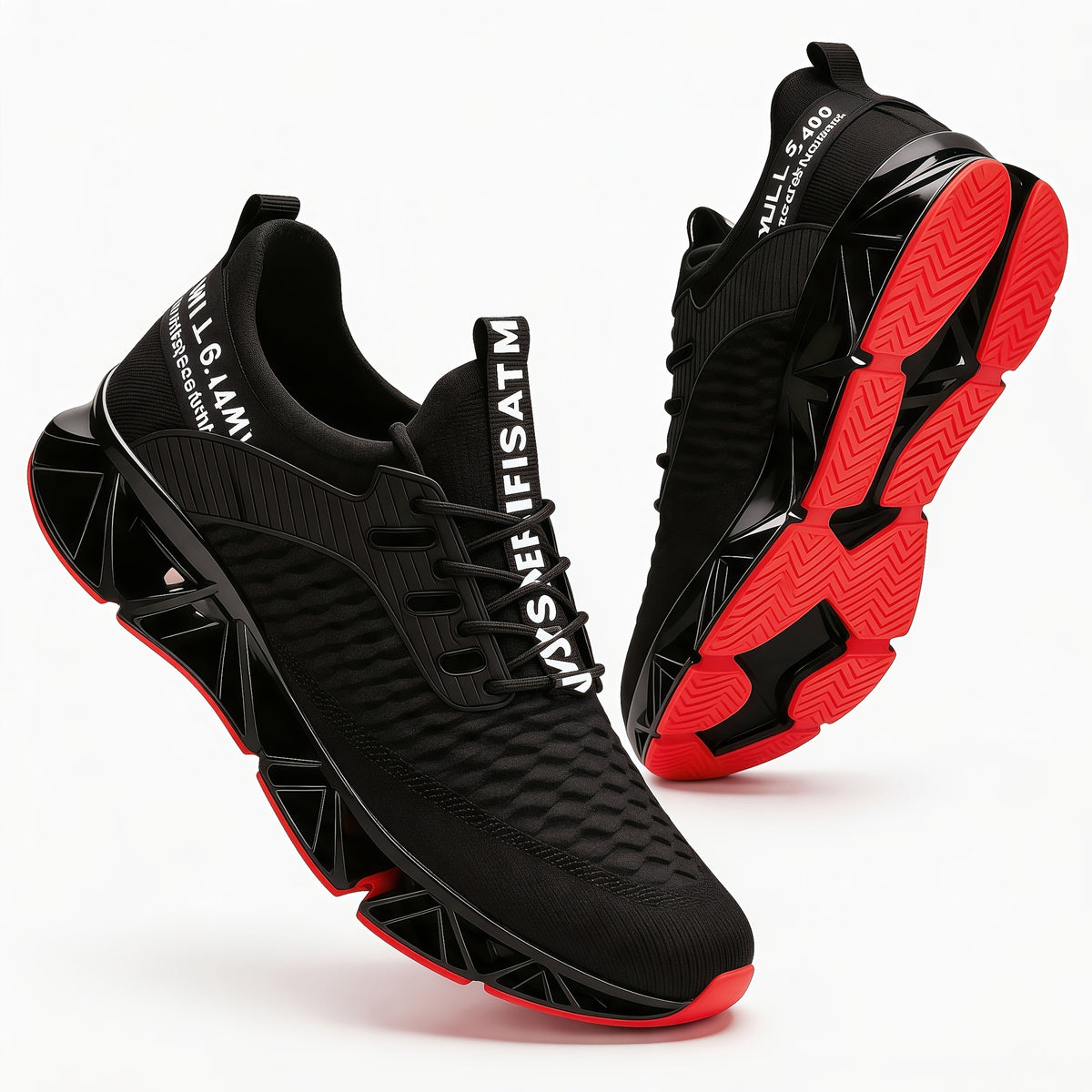 Men's Lightweight Breathable Running Shoes Non-Slip TPU Sole EVA Cushion Lace-Up Low Top Sneakers 3 Colors Sizes US 7.5-13 All-Season Wear-Resistant Training Casual Athletic Shoes