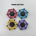 Transforming Finger Spinner Robot Toy 12 Piece Set Random Color Deformation Fidget Spinner Sensory Toy for Teens Kids Birthday Graduation Christmas Halloween Party Gift