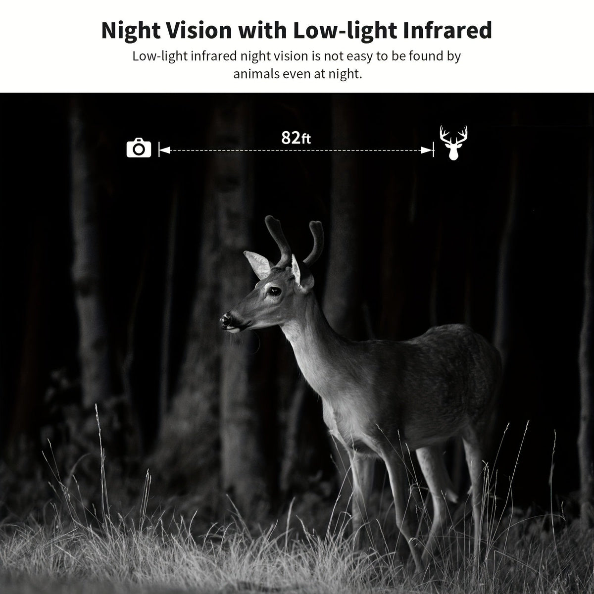 4G LTE Solar Trail Camera 4K – Cellular Game Camera with Built-In SIM Card, Phone App Live View, 0.2s Trigger, 82ft Night Vision, Solar Panel, Motion Activated for Hunting & Property Security