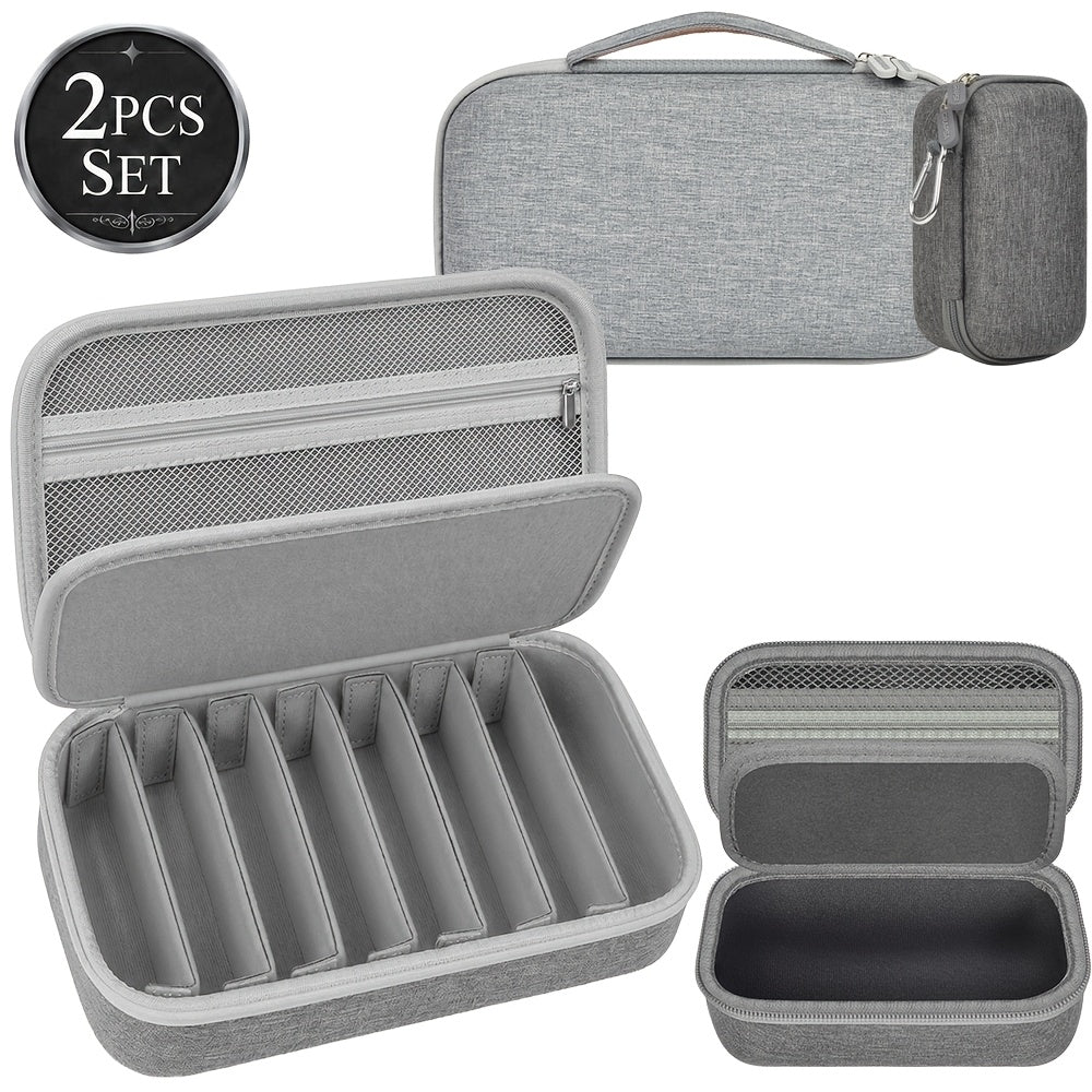 Travel Sunglasses Organizer Case for Multiple Pairs – Multi-Slot Eyeglasses Storage Holder Bag for Men & Women, Portable Hard Shell Sunglasses Box for Home & Travel, 2 to 10 Slots Available
