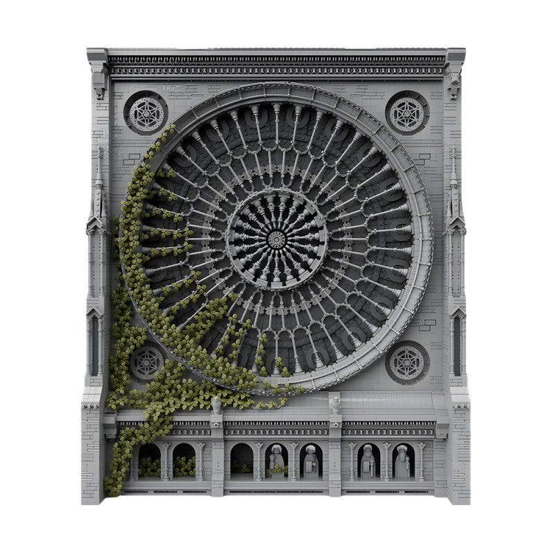 5887 Pcs Gothic Cathedral MOC Building Blocks Set for Adults – Abandoned Architecture Facade Model Kit, STEM Creative Challenge Brick Toy, Compatible with Major Brands, Great Gift Idea