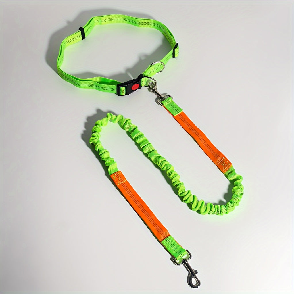 Bungee Dog Leash for Running – Hands-Free Stretch Running Rope for Outdoor Sports & Dog Walking, Multi-Functional Elastic Dog Lead with Shock Absorption, 5 Colors for Active Dog Owners