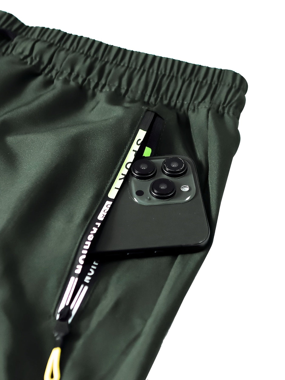 Women's Multi-Pocket Cargo Pants – Neon Green Zipper Accents, Drawstring Waist, Full-Length Outdoor Travel Trousers, 4 Colors, Sizes XS-XXL, Spring Fall Casual Streetwear