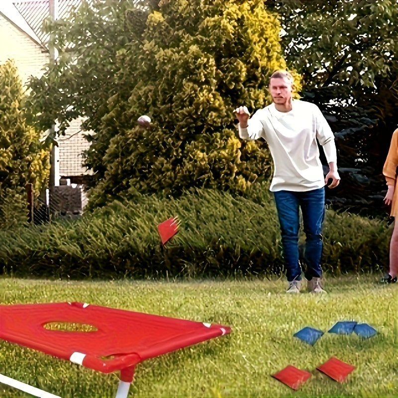 Cornhole Game Set 2 Boards 6 Bean Bags Storage Bag Indoor Outdoor Backyard Lawn Game for Kids Adults Family Fun Camping Beach Party Tailgate BBQ Yard Entertainment Christmas Halloween Gift