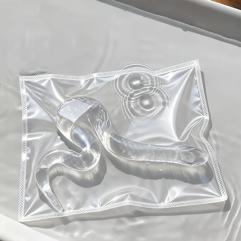 Squishy Snake Head Clip Fidget Pop Toy Transparent TPR Slow-Rising Stress Relief Sensory Toy Desktop Prank Novelty Gift for Kids Adults Ages 2+
