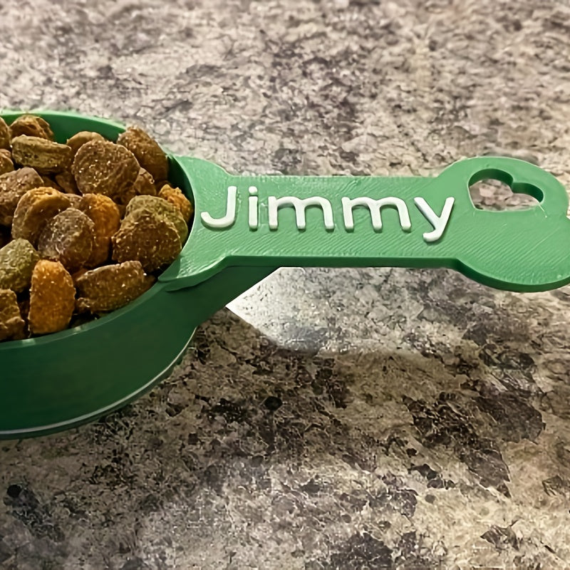 Personalized Dog Food Measuring Spoon - Custom Engraved Pet Food Scoop for Dog Lovers, Multiple Sizes 1/16 to 1-1/2 Cup, Durable Material, Unique Gift for Pet Owners, DIY Customized Name or Message